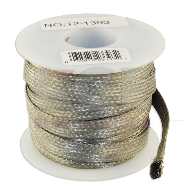 Tresse de cuivre 36 awg étamé plate 3/8