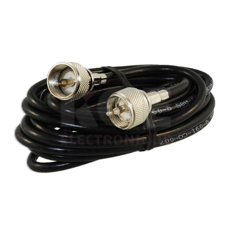 9ft RG58 coaxial cable with PL259 connectors