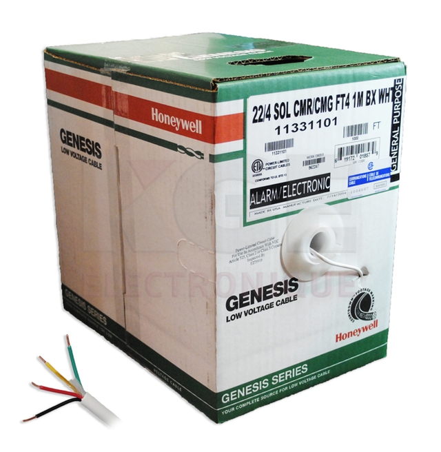 Telephone wire 4 conductors 22 awg - 1000' box