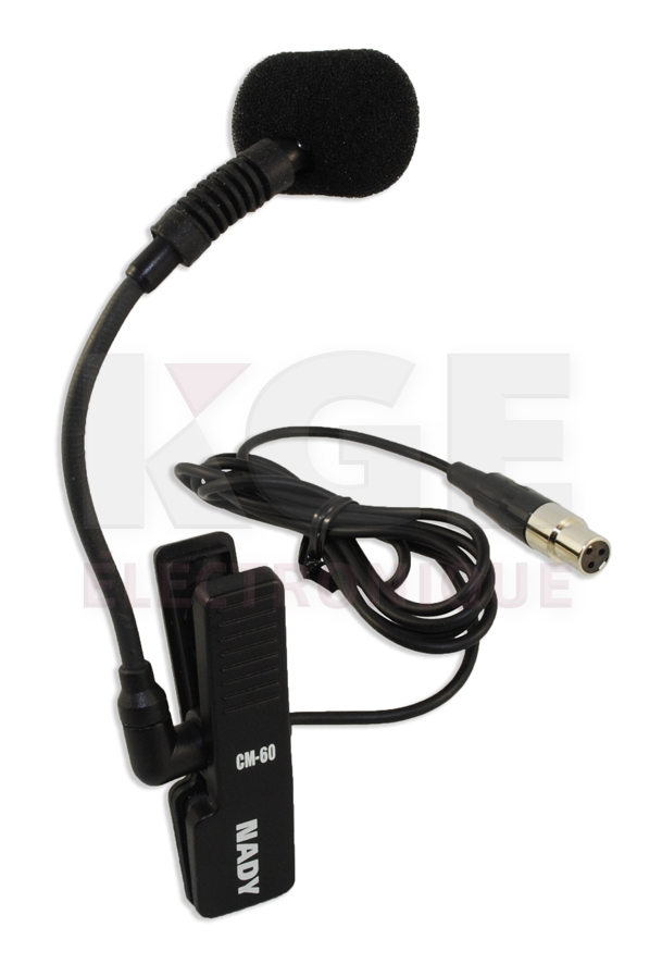 Microphone condensateur miniature sur clip