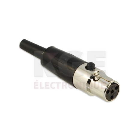 Mini XLR Shure WA330 TA4F TINI Q-G 4 broches pour micros sans fil