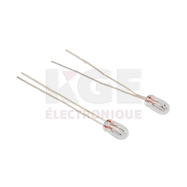 Lumière miniature 12 VDC 3mm 0.72W paquet de 2