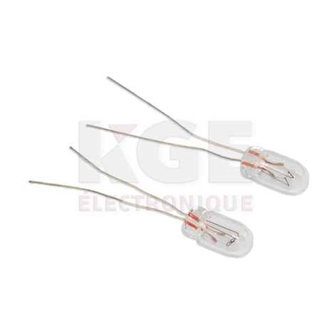 Miniature light 12VDC 5mm 0.48W 2 pack