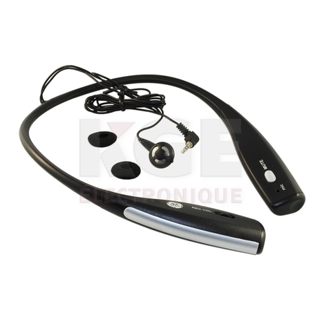On-shoulder hands-free headset for cordless phones