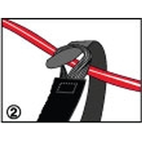 Rip-Tie EconoWrap 5-Pack Black 3/4