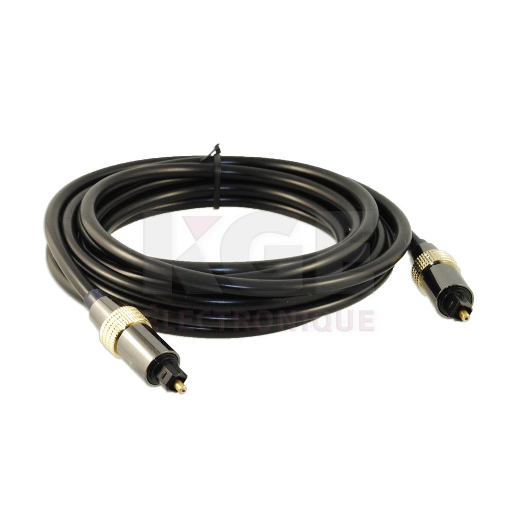 Câble Audio Digital Optique M/M - 10'