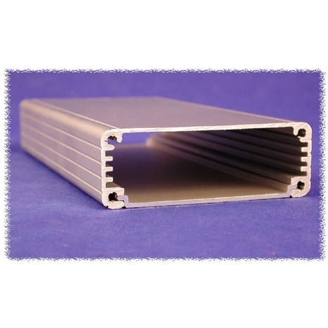 1455J1601 - Boîtier en Aluminium Extrudé avec Panneaux en Métal - Gris