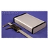 1455L1601BK - Extruded Aluminum Enclosure with Metal Panels - Black, 6.3