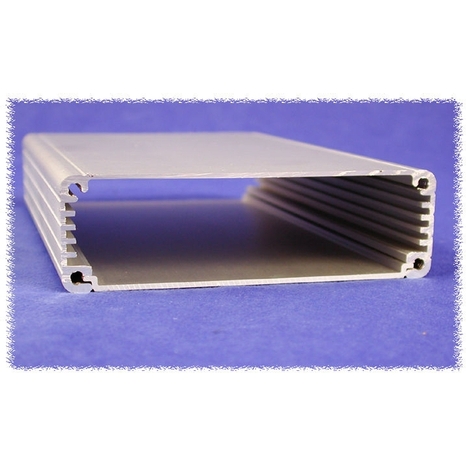 1455L1601BK - Boîtier en Aluminium Extrudé avec Panneaux en Métal - Noir, 6.3