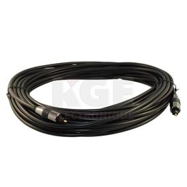Câble Toslink Premium - Moulé Noir M/M 50'
