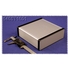 1455T1601BK - Extruded Aluminum Enclosure with Metal Panels - Black, 6.3
