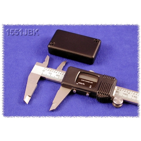 1551JBK - Boîtier Miniature en Plastique - Noir, 2.36