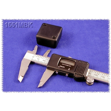 1551MBK - Plastic Miniature Enclosure - Black, 1.38