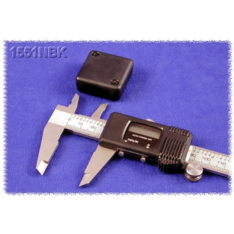 1551NBK - Boîtier Miniature en Plastique - Noir, 1.38
