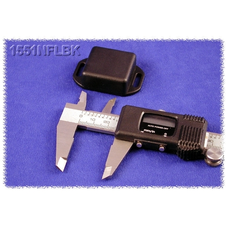 1551NFLBK - Boîtier Miniature en Plastique à Rebord - Noir, 1.38