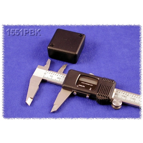 1551PBK - Boîtier Miniature en Plastique - Noir, 1.58