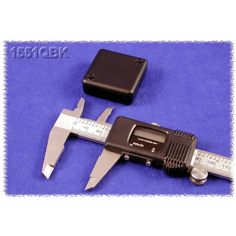 1551QBK - Boîtier Miniature en Plastique - Noir, 1.58