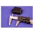 1551QFLBK - Plastic Miniature Flanged Enclosure - Black, 1.58