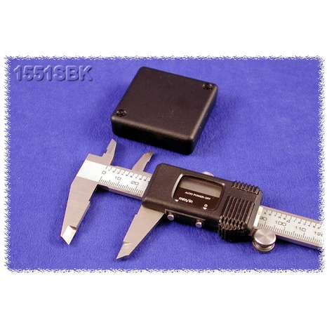 1551SBK - Boîtier Miniature en Plastique - Noir, 1.97