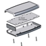 1553DGY - Plastic Soft Sided Enclosure - Grey