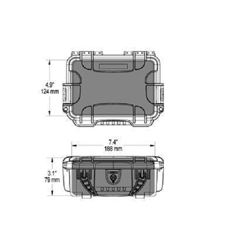 Valise Nanuk 903 Graphite avec Mousse