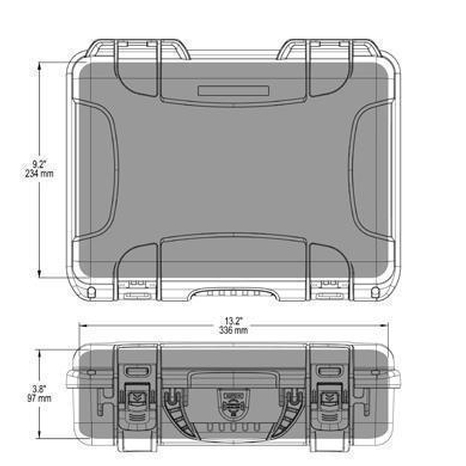 Valise Nanuk 910 Graphite avec Mousse