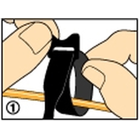 Rip-Tie Lite Plus Black and Grey 1/2