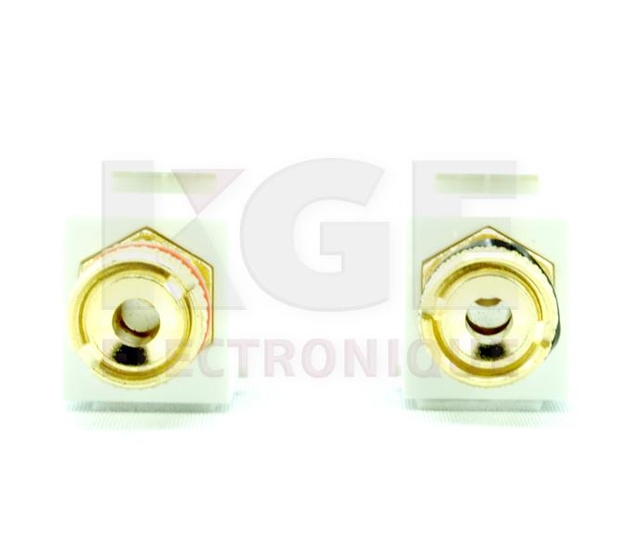 Banana Clip Keystone Wall Plate Inserts Female/Female Coupler - 2-Pack