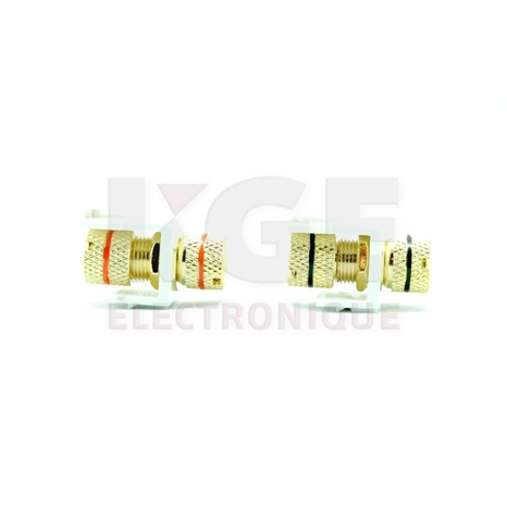 Banana Clip Keystone Wall Plate Inserts Female/Female Coupler - 2-Pack