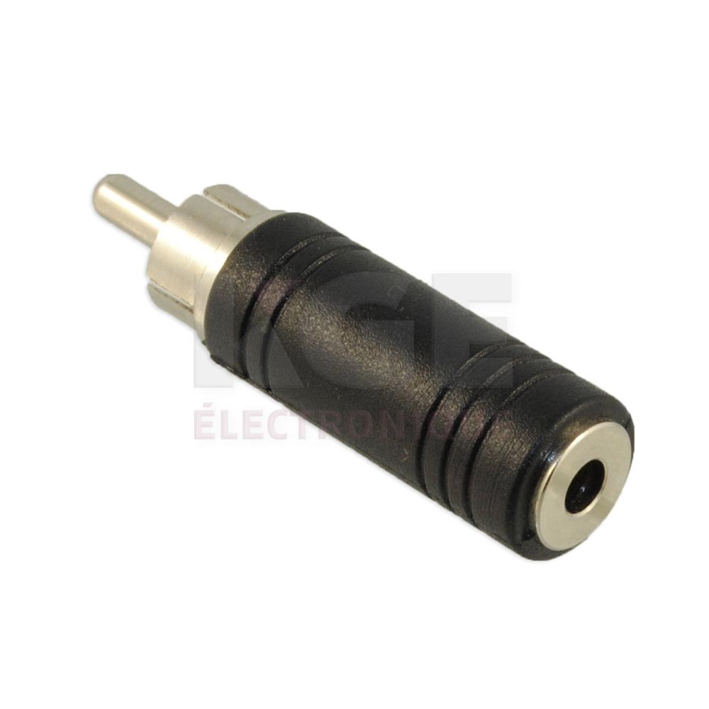 RCA Phono Plug to Miniature 1/8”