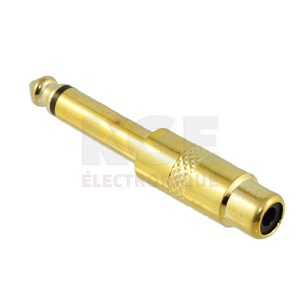 Adaptateur RCA (Phono) Femelle à 1/4