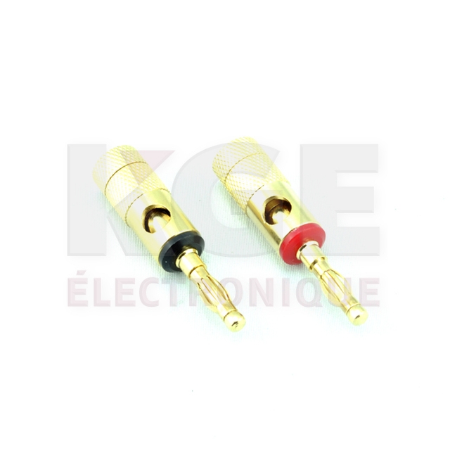 Banana Clip Screw Down Connectors Electronics KGE Électronique