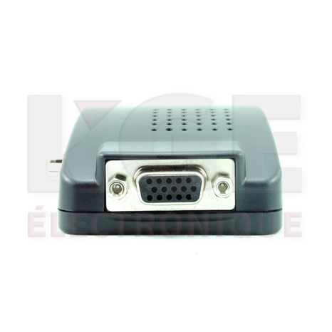Convertisseur BNC / RCA / S-Vidéo à VGA
