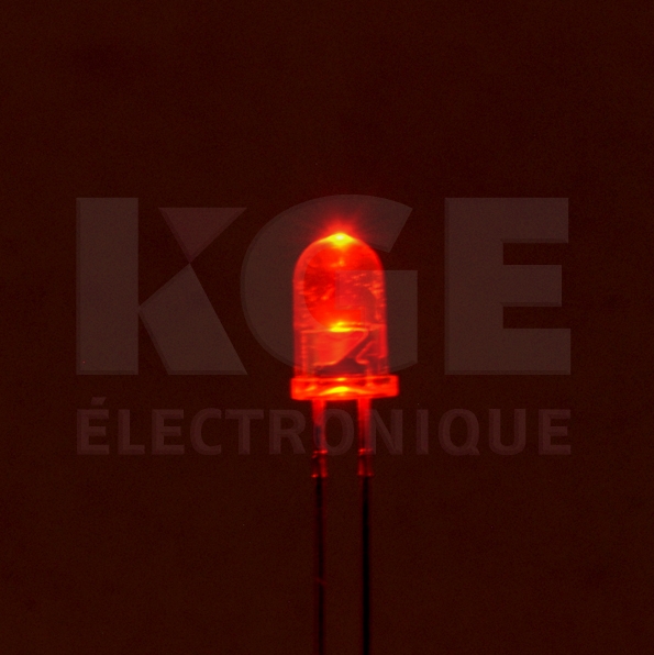 DEL Ultra Rouge 5mm Transparente