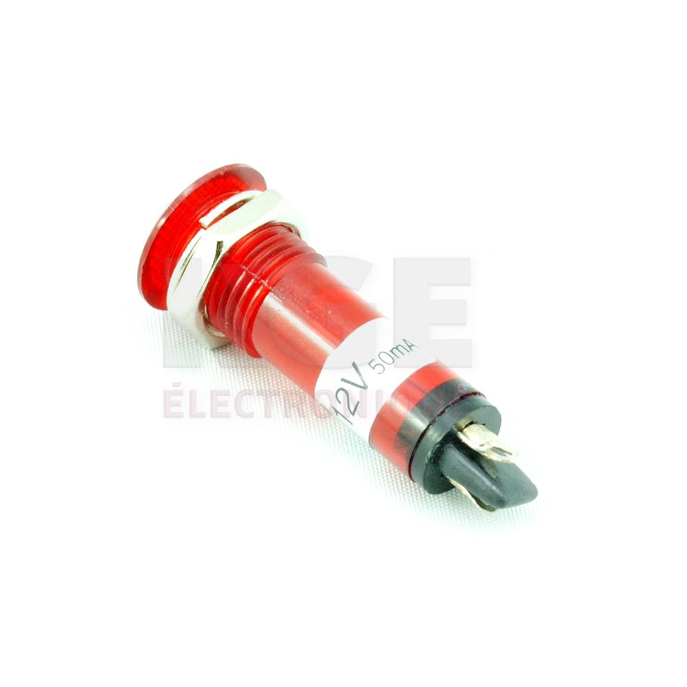 Lampe Témoin 12V Rouge