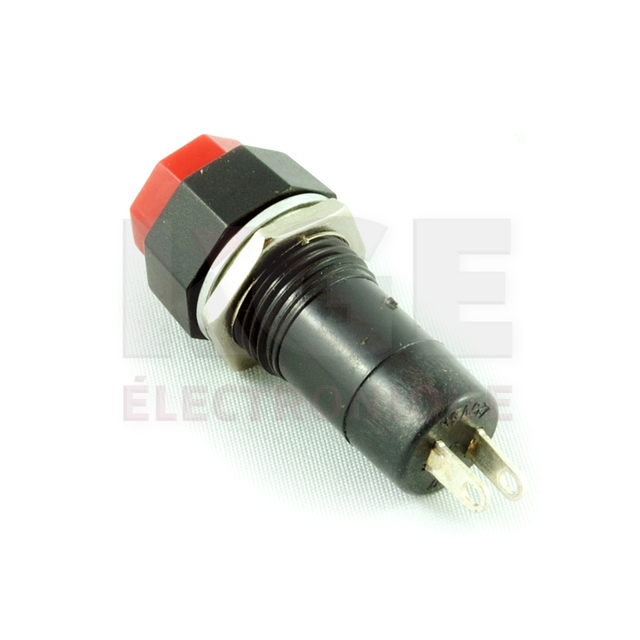 Red NC (Normally Closed) Push Switch