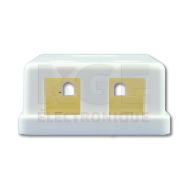 Boîte de Surface 2 Ports pour Keystone Cat5E / Cat6