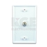 Single Output Coaixal Wall Plate