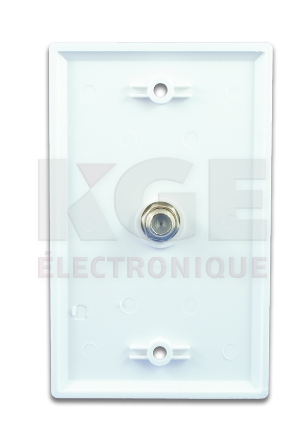 Single Output Coaixal Wall Plate