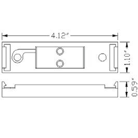 Chrome Mounting Bracket for 1
