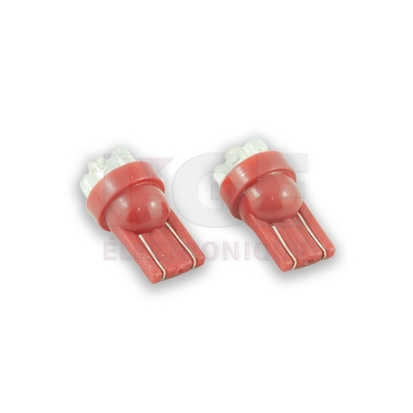 2-Pack 12VDC 6x3mm RedLED Bulbs
