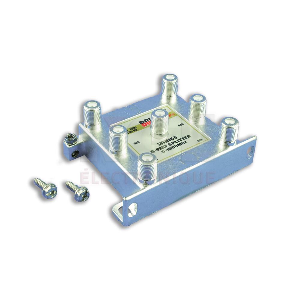 5-1000MHz 6-Way Splitter