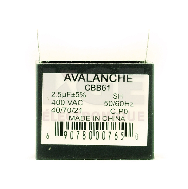50/60Hz 400V AC 2.5uF Capacitor
