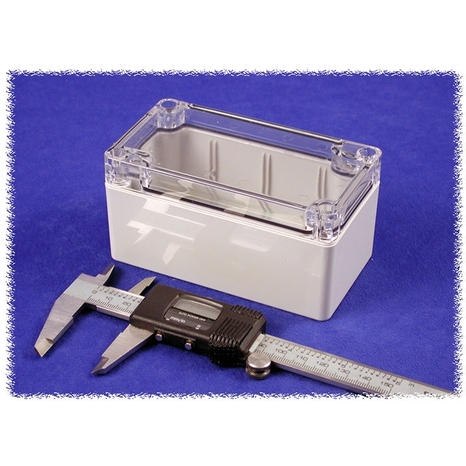 1554D2GYCL - Polycarbone Étanche Couvercle Transparent