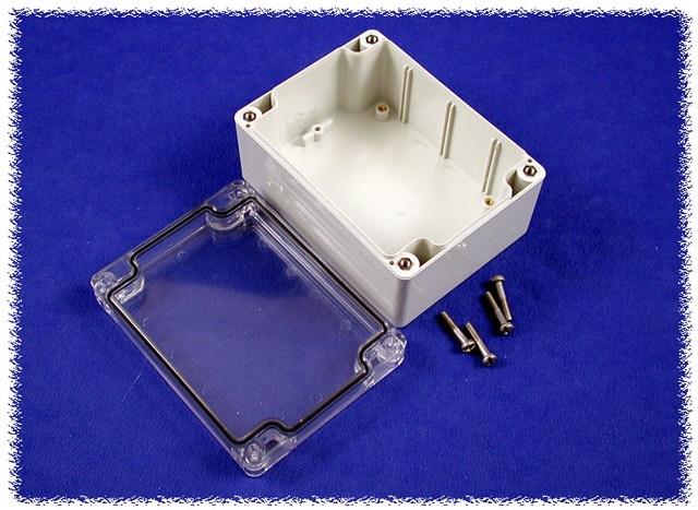 1554F2GYCL - Watertight Clear Lid Polycarbonate