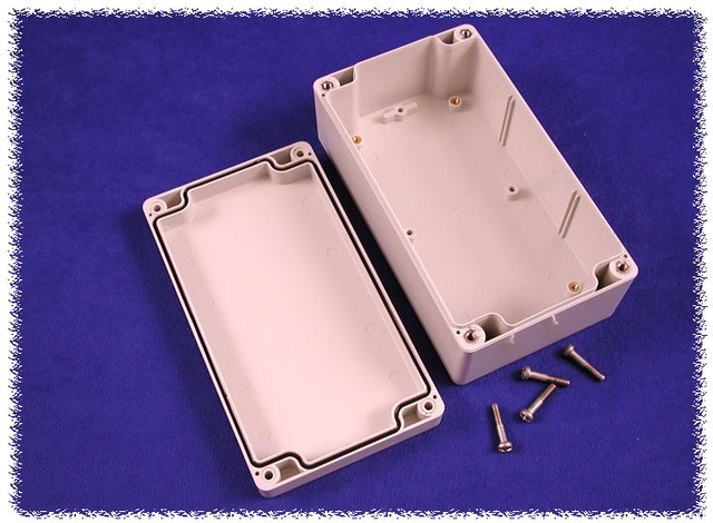 1554J2GY - Watertight Flat Lid Polycarbonate