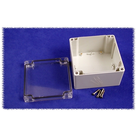 1554P2GYCL - Watertight Clear Lid Polycarbonate