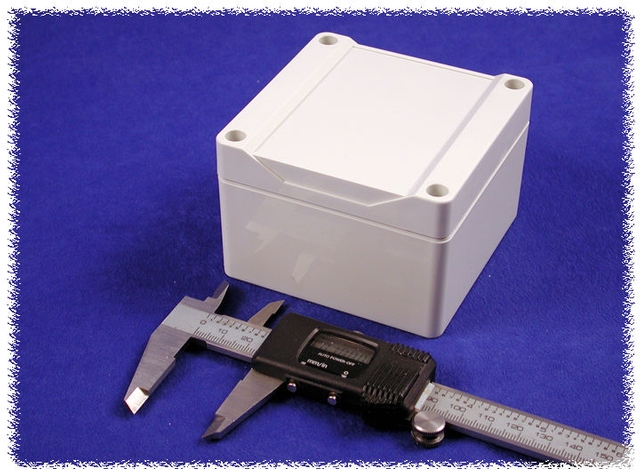1555E2GY - Watertight Styled Lid Polycarbonate - 3.5