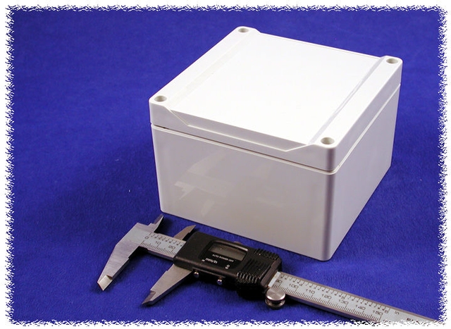 1555P2GY - Watertight Styled Lid Polycarbonate - 4.7