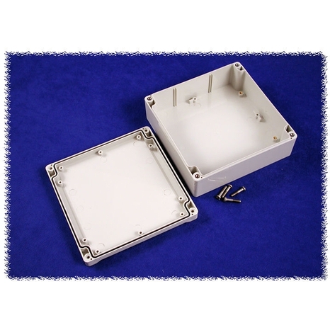 1555R2GY - Polycarbonate Étanche Couvercle Stylisé - 6.3